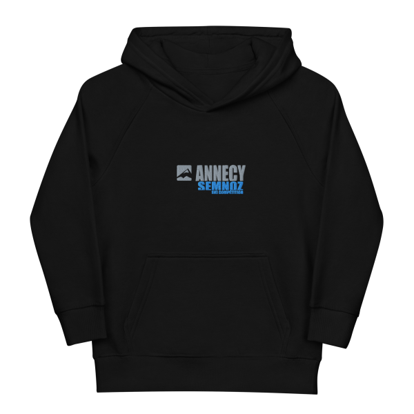 Sweat à capuche bio enfant brodé – Annecy Semnoz