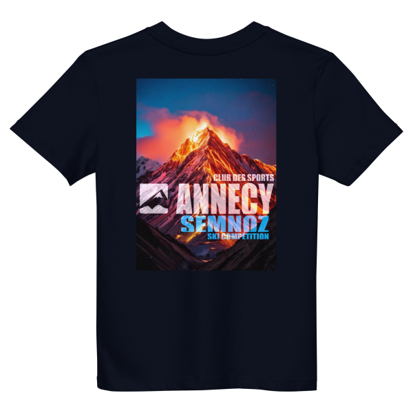 T-shirt bio enfant imprimé MoH2 – Annecy Semnoz – Image 4